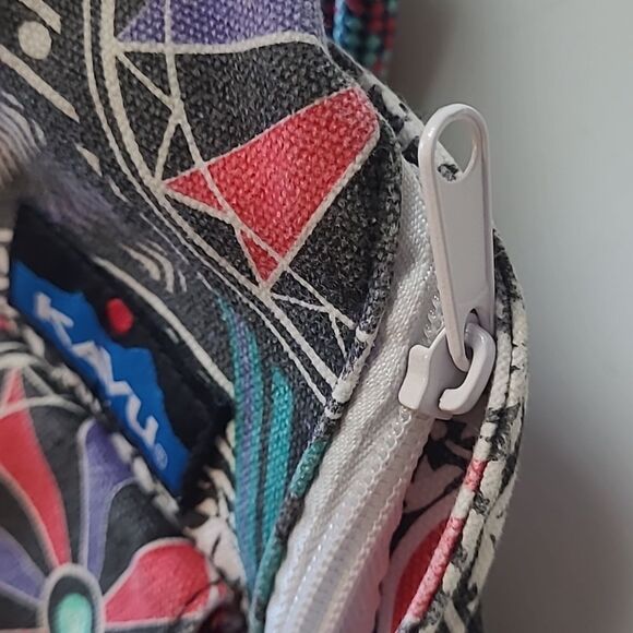 KAVU Southwest cotton sling backpack bag festival purse red purple black - Picture 9 of 9